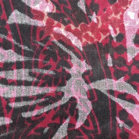 COLDWATER CREEK Gauzy Summer Wrinkle Resistant Fabric Abstract Floral Design - Picture 13 of 15